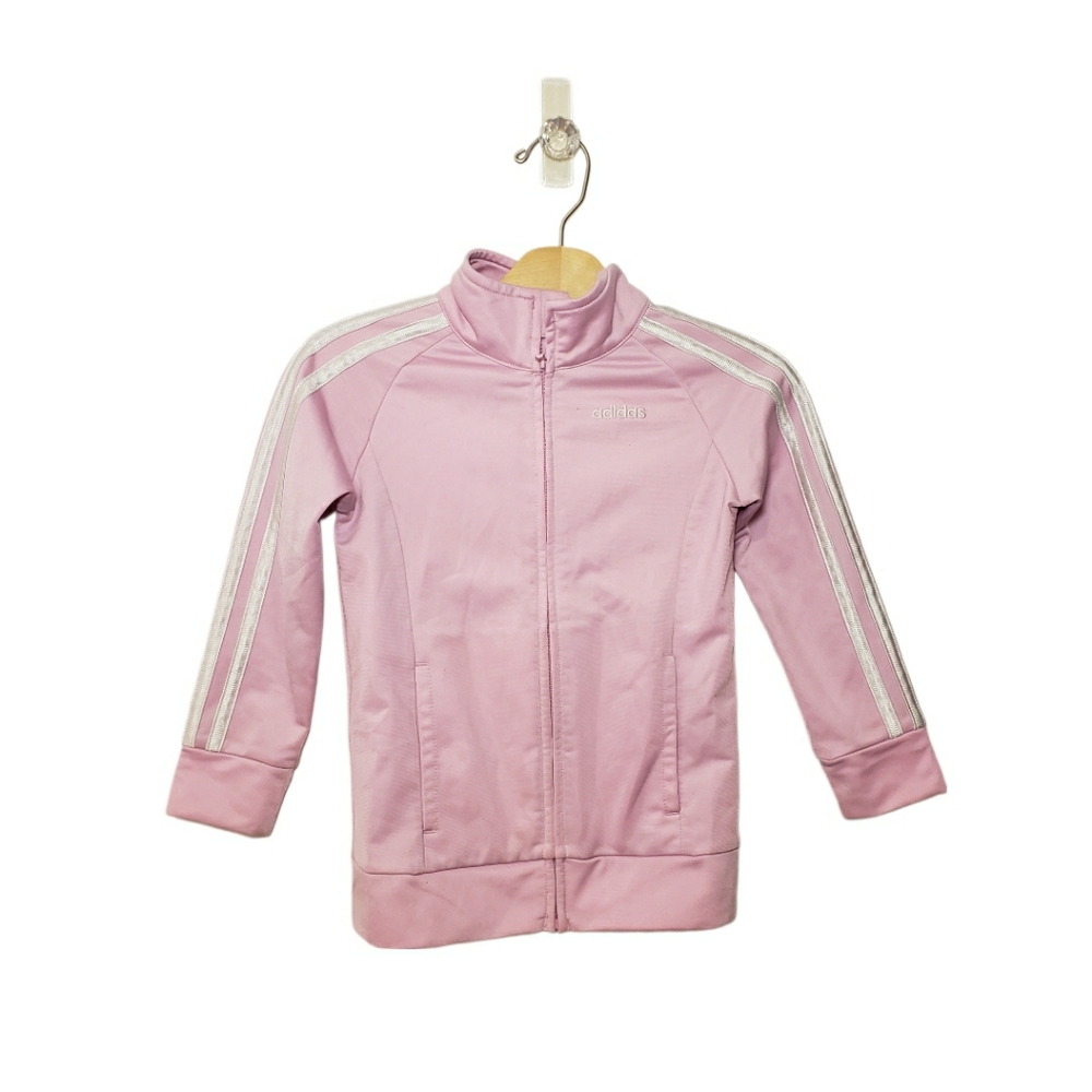 Adidas 4T Pink Zip Up Track Jacket